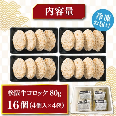 松阪牛 コロッケ 16個入り E2360