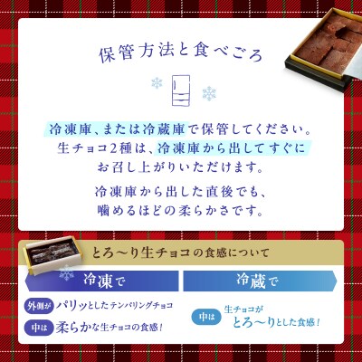 三軒茶屋アーモンド洋菓子店 生チョコ&とろ～り生チョコの2種セット【世田谷みやげ】