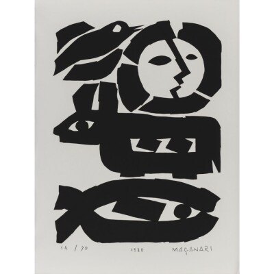 村井正誠【版画作品(エディションナンバー付)額装】無題 Untitled