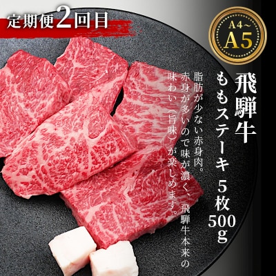 飛騨牛 A4~A5等級 ステーキ定期便 全3回 計1.49kg ステーキソース付き 肉のひぐち