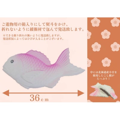 落雁尺2寸鯛ほか五ッ盛 らくがん 和菓子工房　松栄堂