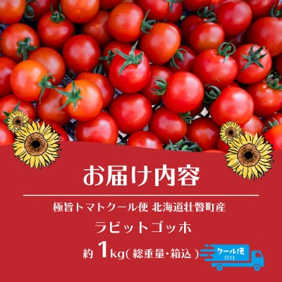 極旨トマトクール便 壮瞥町産　ラビットゴッホ1kg　中玉トマト SBTAJ001