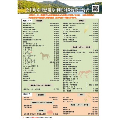 ふるさと納税限定「立科町応援感謝券」1,000円×20枚[R3-14-04]