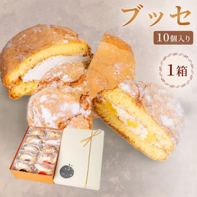 ブッセ 10個入 (りんごチーズ 5個、塩バタークリーム 5個)1箱|24_grm-060101