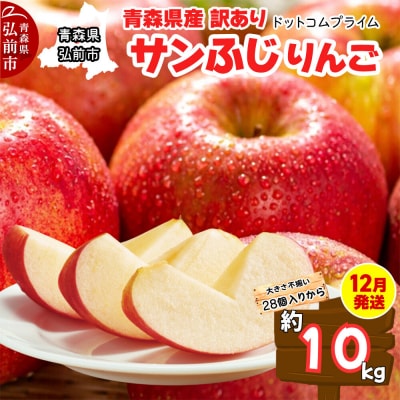 【26年12月上旬～発送】りんご サンふじ【訳あり】約10kg|24_dcp-061001i