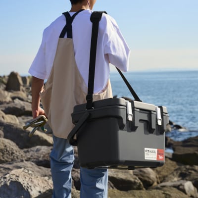 ☆リニューアル☆クーラーボックス HUGEL 真空断熱 20L VITC-20R チャコールグレー