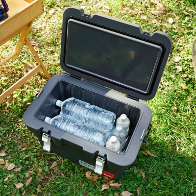 ☆リニューアル☆クーラーボックス HUGEL 真空断熱 20L VITC-20R チャコールグレー