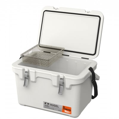 ☆リニューアル☆クーラーボックス HUGEL 真空断熱 40L VITC-40R ホワイトアッシュ
