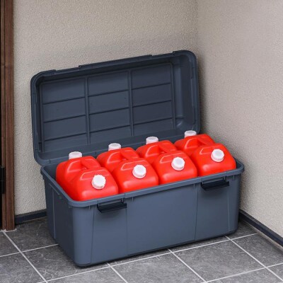 収納　ワイドストッカー　92L　5個セット　AZ-860グレー