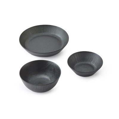 食器　3点セット　MNW-3S　ブラック