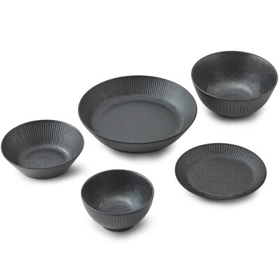 食器　5点セット　MNW-5S　ブラック