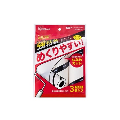 カーペットクリーナー　スペアテープ強粘着3P×6個 ななめカットNC-SK903Pホワイト