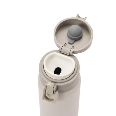 水筒　ステンレス　ケータイ　ボトル　ワンタッチ　500ml　SKB-O500　アイボリー