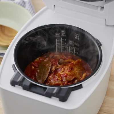炊飯器　圧力IHジャー炊飯器 5.5合RC-PGA50-Wホワイト