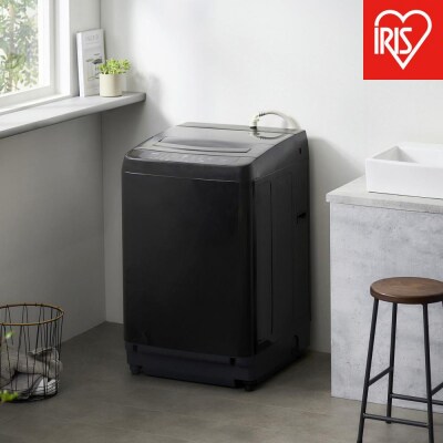 洗濯機 全自動洗濯機 8kg ITW-80B01-B ブラック