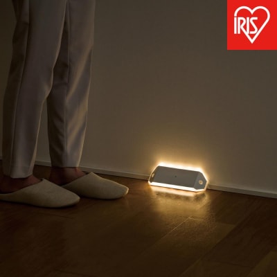 乾電池式LEDセンサーライト ダブルセンサー 廊下タイプ　BSL-RWMS