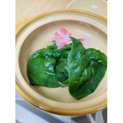【先行受付】 寒締めほうれん草&早どりわかめ 三陸普代しゃぶしゃぶセット