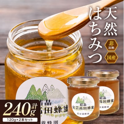 はちみつ 安芸高田はちみつ 120g×2本セット ハチミツ 蜂蜜[No5895-0617]
