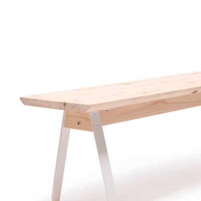 kinari Bench(キナリ ベンチ) White【幅120cm×奥行32cm】