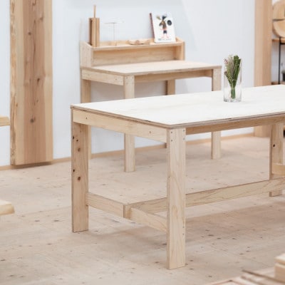 「BASE Table 160cm」FSC(R)認証材のダイニング・ワークテーブル