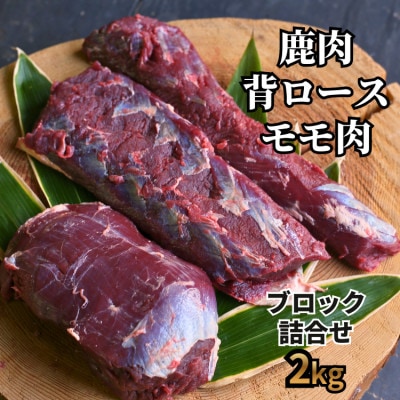 森のジビエ 鹿肉ブロック おまかせ詰合せ 2kgセット