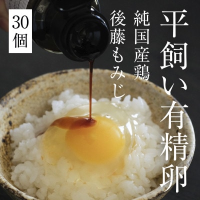 平飼い有精卵 30個《西粟倉村》【株式会社点々】