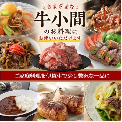 忍者ビーフ(伊賀牛)小間切れ約1.1kg(約550g×2パック)
