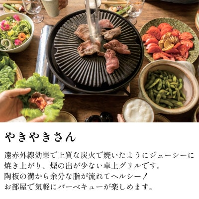 長谷園　伊賀焼 微煙陶炉「やきやきさん」大