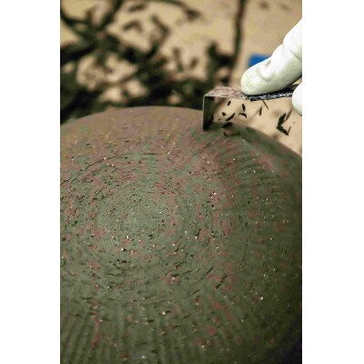 長谷園の伊賀焼「取手もいい土鍋黒釉」大(3～5人用)