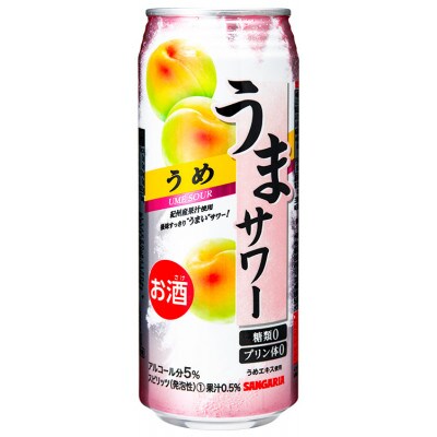 サンガリア　うまサワー　うめ　490ml×24本