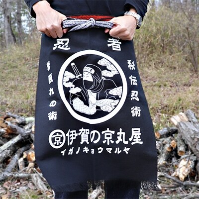 家紋忍者　前掛け【ネイビー】