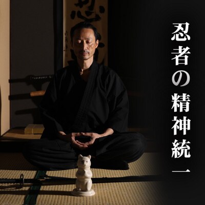 伊賀流忍法　癒しの術!猫忍者香炉【黒】
