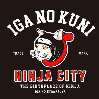 猫忍者Tシャツ ブラック 男女兼用【Mサイズ】