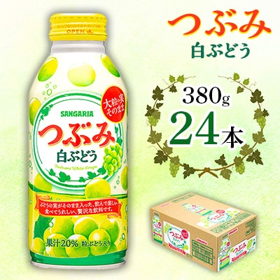 サンガリア つぶみ白ぶどう　380g×24本