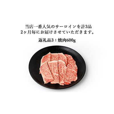 【2ヵ月毎定期便】伊賀牛 A5サーロイン 定期便コースB 総合計1.9kg 全3回