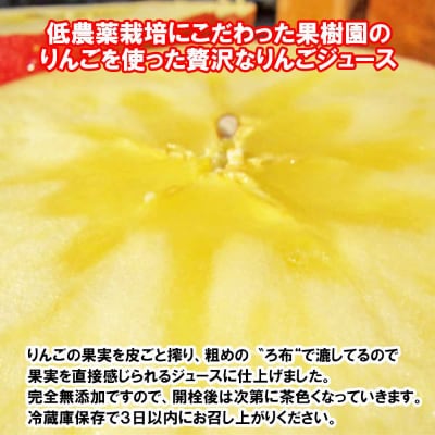 【無添加製法】一升瓶 りんごジュース(1.8リットル×2本セット)|24_tns-150201