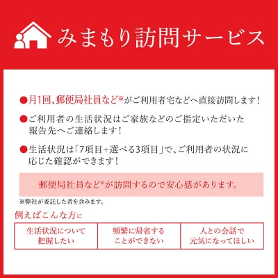 郵便局のみまもりサービス「みまもり訪問サービス」(3カ月)|13_npy-010301