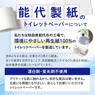 トイレットペーパー「ブランカ」12R シングル×8パック 96個[No.5335-0018]