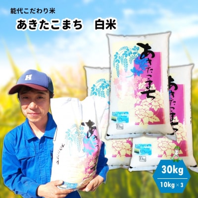 【白米】ごはんソムリエが選ぶ 秋田県産 あきたこまち 30kg[No.5335-0072]