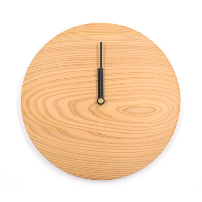 Wooden clock 木の時計(秋田杉)ドットタイプ[No.5335-7004]