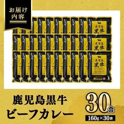 鹿児島黒牛ビーフカレー(160g×30P)　C01007