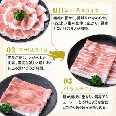 鹿児島県産豚厚切りステーキ&豚4部位食べ比べわいわいセット〈約4.4kg〉　C05042