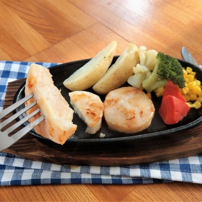 紋別産ほたて貝柱ステーキ(成形品)(4枚入・3袋)