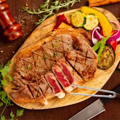 北海道ハーブ牛ロースステーキ(1.28kg)