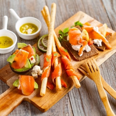 無添加天然・スモークサーモン三種食べくらべセット