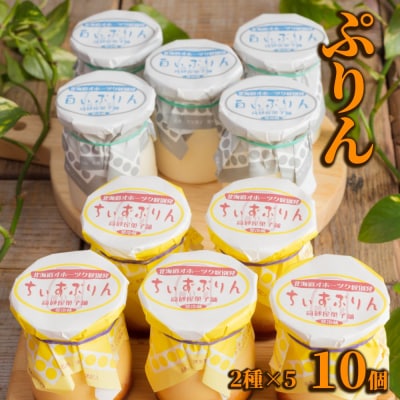 焼きちぃずぷりん・濃厚な白いぷりん(各5個)