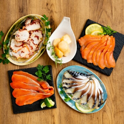 新・5種の魚介スモークセット(無添加)【2026年4月以降発送】