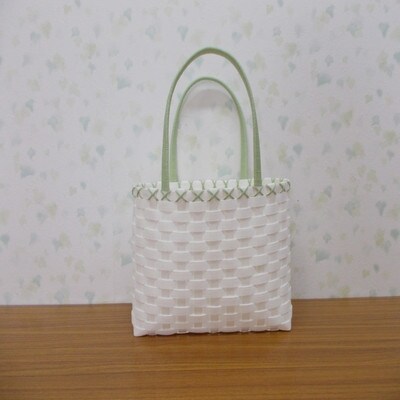 ショッピングバック3点セット(白系)