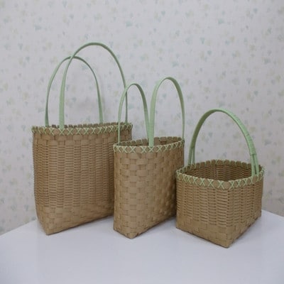 ショッピングバック3点セット(茶系)