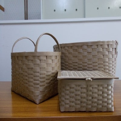 収納ボックス3点セット(茶系)